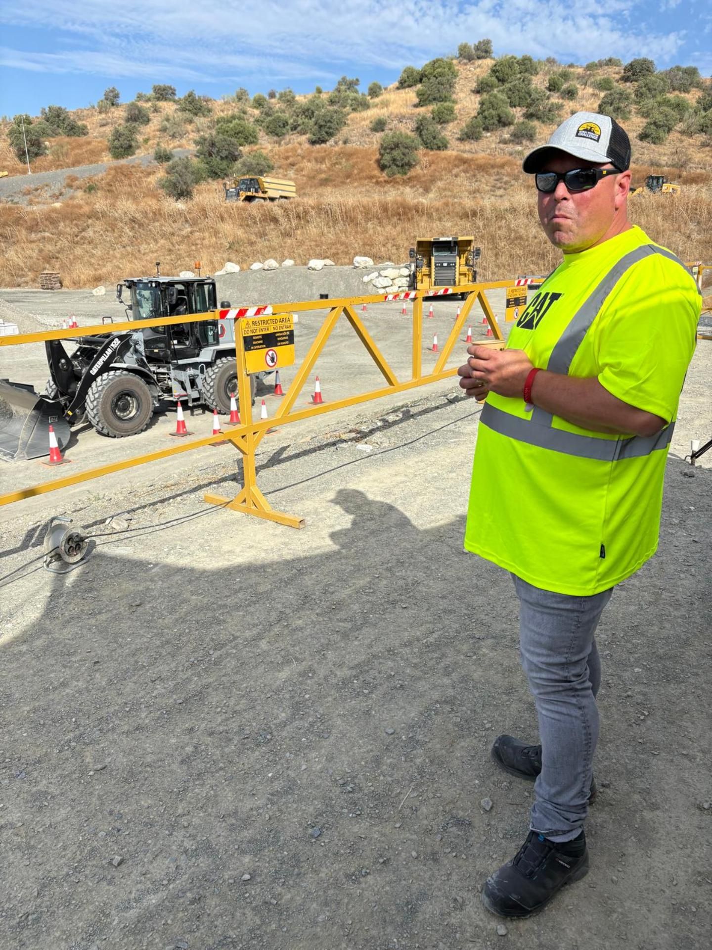 Gunter dewit bereidt zich voor op de global cat operator proef